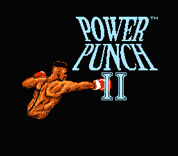Power Punch II title screenshot